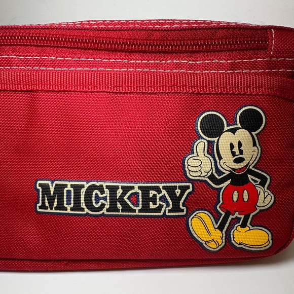Old school Mickey Mouse Red unisex belt bag - Picture 1 of 9